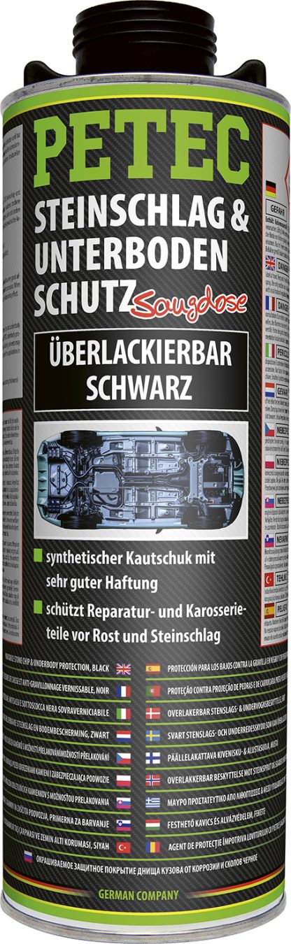 Steinschlag- & Unterbodenschutz, überlackierbar, Schwarz, 1.000ml