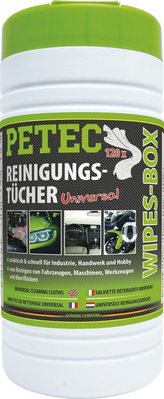 Reinigungstuecher, Wipes - Box, Inhalt 120 Tuecher