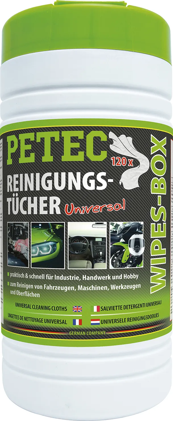 Reinigungstuecher, Wipes - Box, Inhalt 120 Tuecher