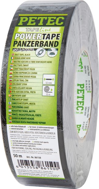 Panzerband, Schwarz, 50 mm x 50 m
