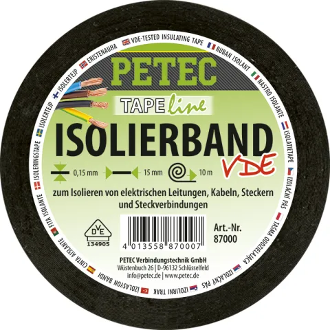 Isolierband, 15 Mm X 0,15 Mm X 10 M