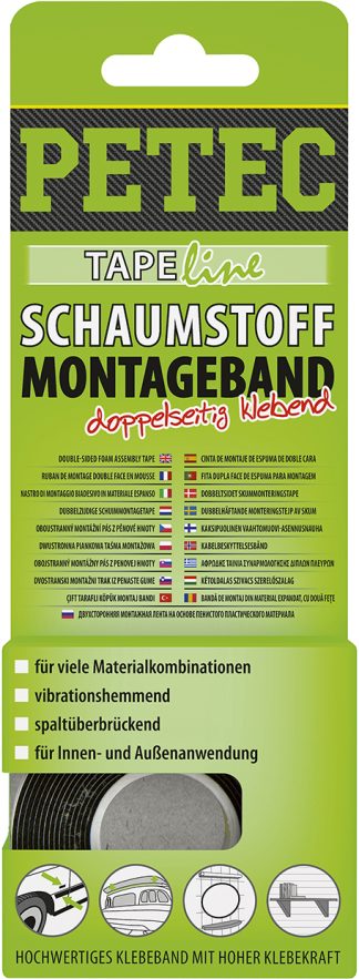 Montageband, Schwarz, 12 Mm X 1 Mm X 2 M, Sb-Karte