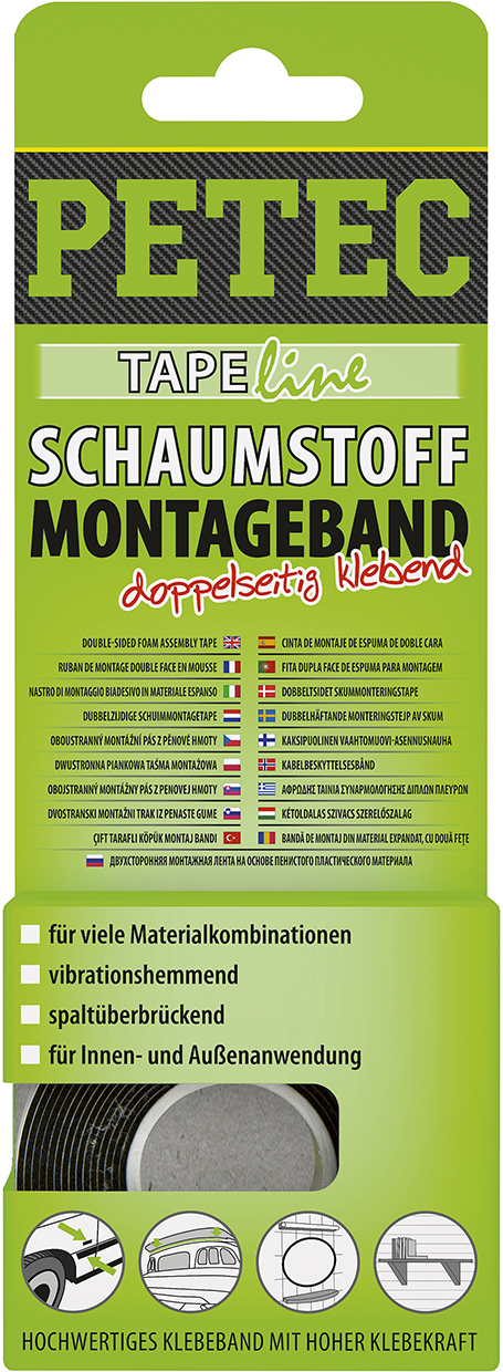 Montageband, Schwarz, 12 Mm X 1 Mm X 2 M, Sb-Karte Dichten Montageband, Schwarz, 12 Mm X 1 Mm X 2 M, Sb-Karte