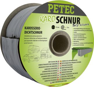 Karo - Schnur, Karosseriedichtschnur, Buthyl, Rund, Schwarz, 10 Mm X 10 M