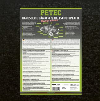 Dämm- Und Schallschutzplatte, Bitumen, Schwarz, 500 Mm X 500 Mm X 2 Mm