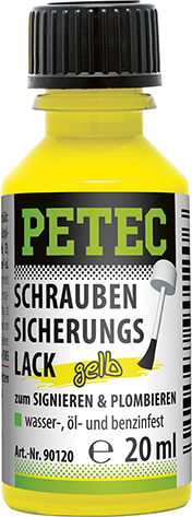 Schraubensicherungslack, Gelb, 20ml