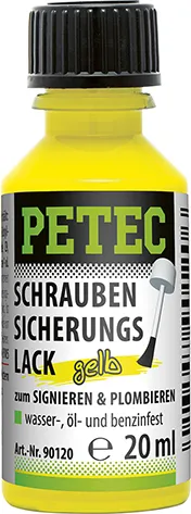 Schraubensicherungslack, Gelb, 20ml