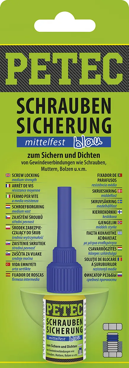 Schraubensicherung Mittelfest, 5 G, Sb-Karte