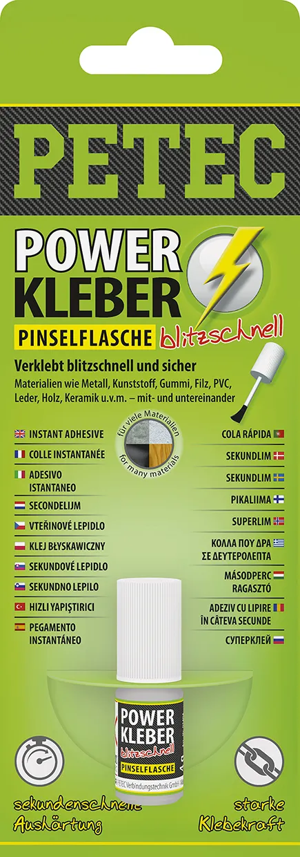 Power Kleber Pinselflasche, 4 G, Sb-Karte