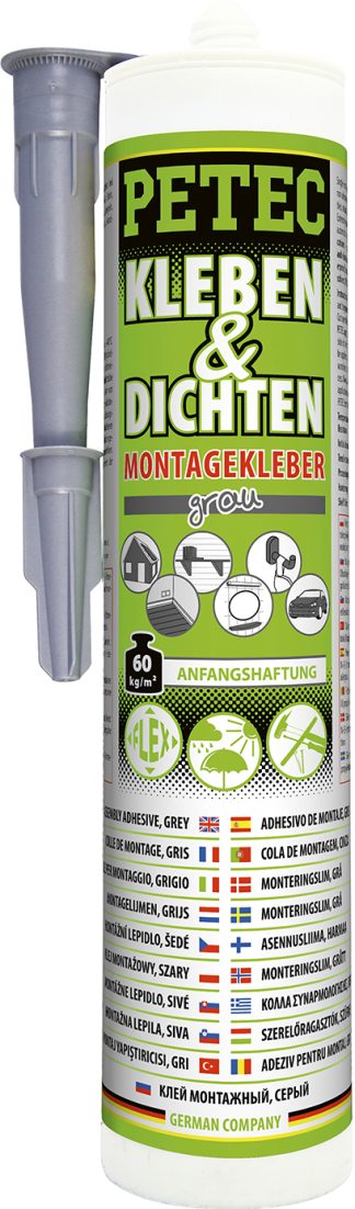 Kleben & Dichten, Grau, 290ml
