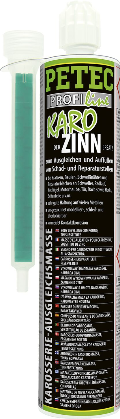 Karo-Zinn, Karosserieausgleichsmasse, Coaxialkartusche 265ml