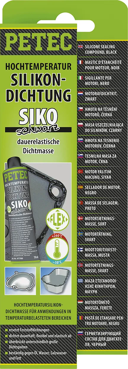 Silikondichtung, Schwarz, 70ml