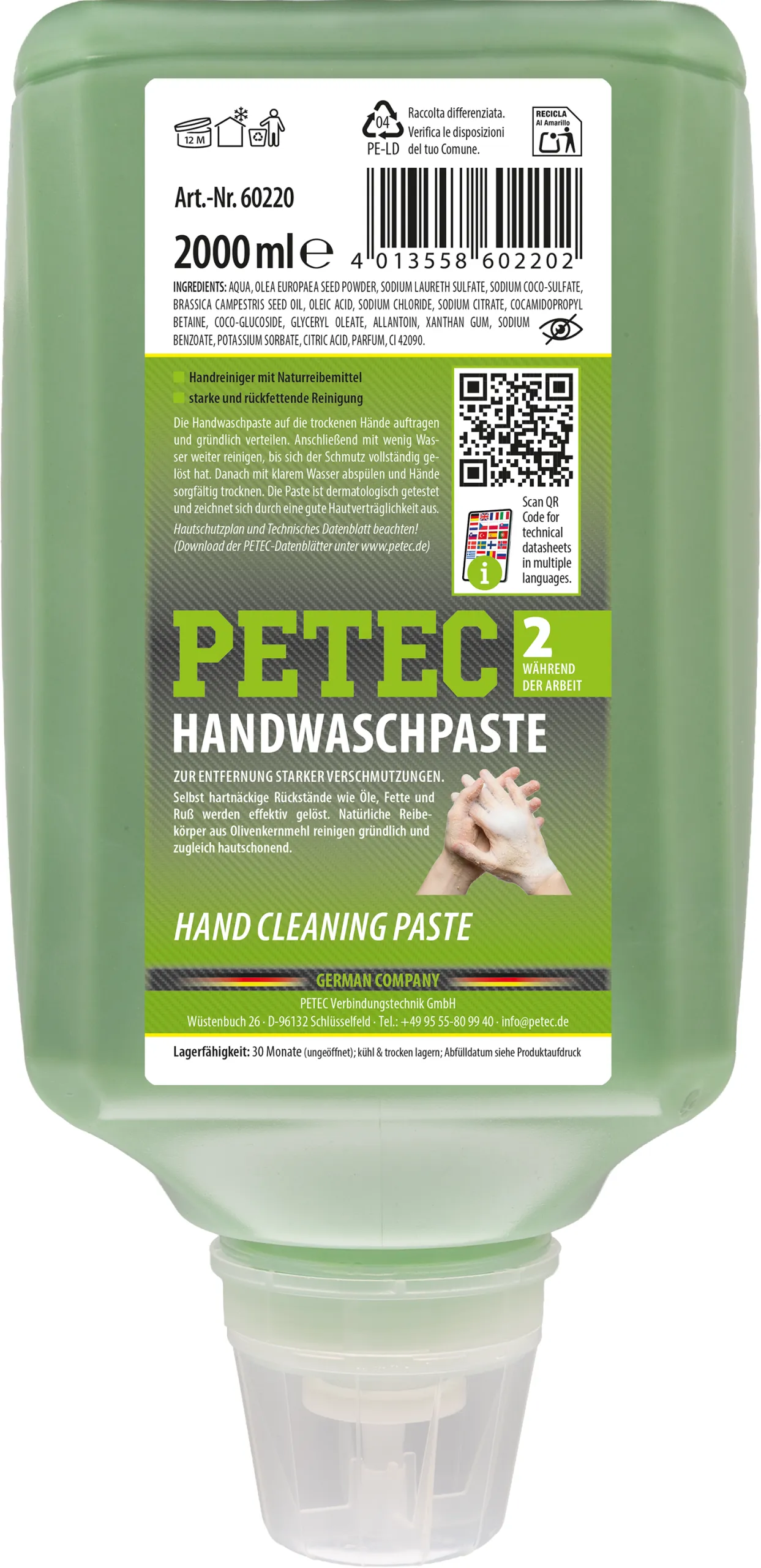 Handwaschpaste, 2000 ml