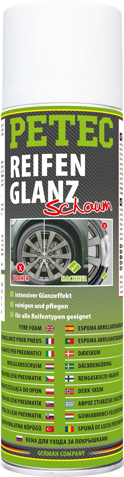 Reifenglanz Schaum, 500 ml